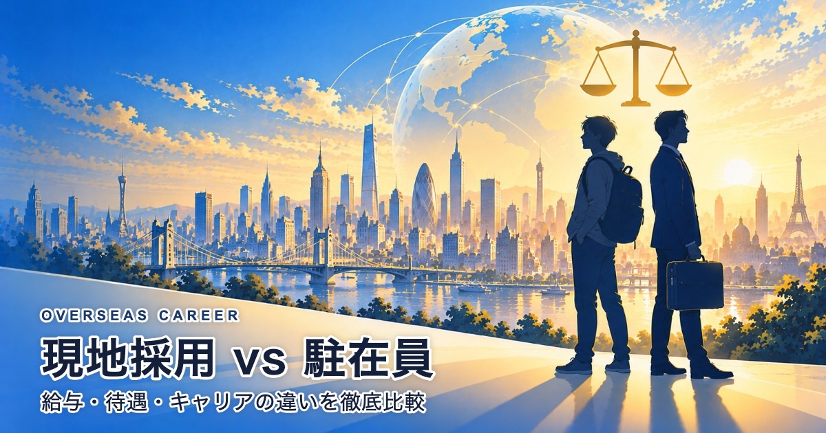 現地採用 vs 駐在員｜給与・待遇・キャリアの違いを徹底比較