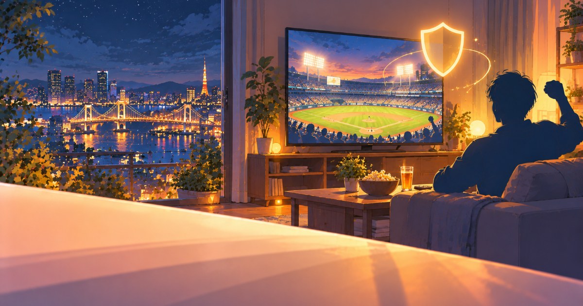 海外から大谷翔平の試合を見る方法日本の配信をVPNで視聴